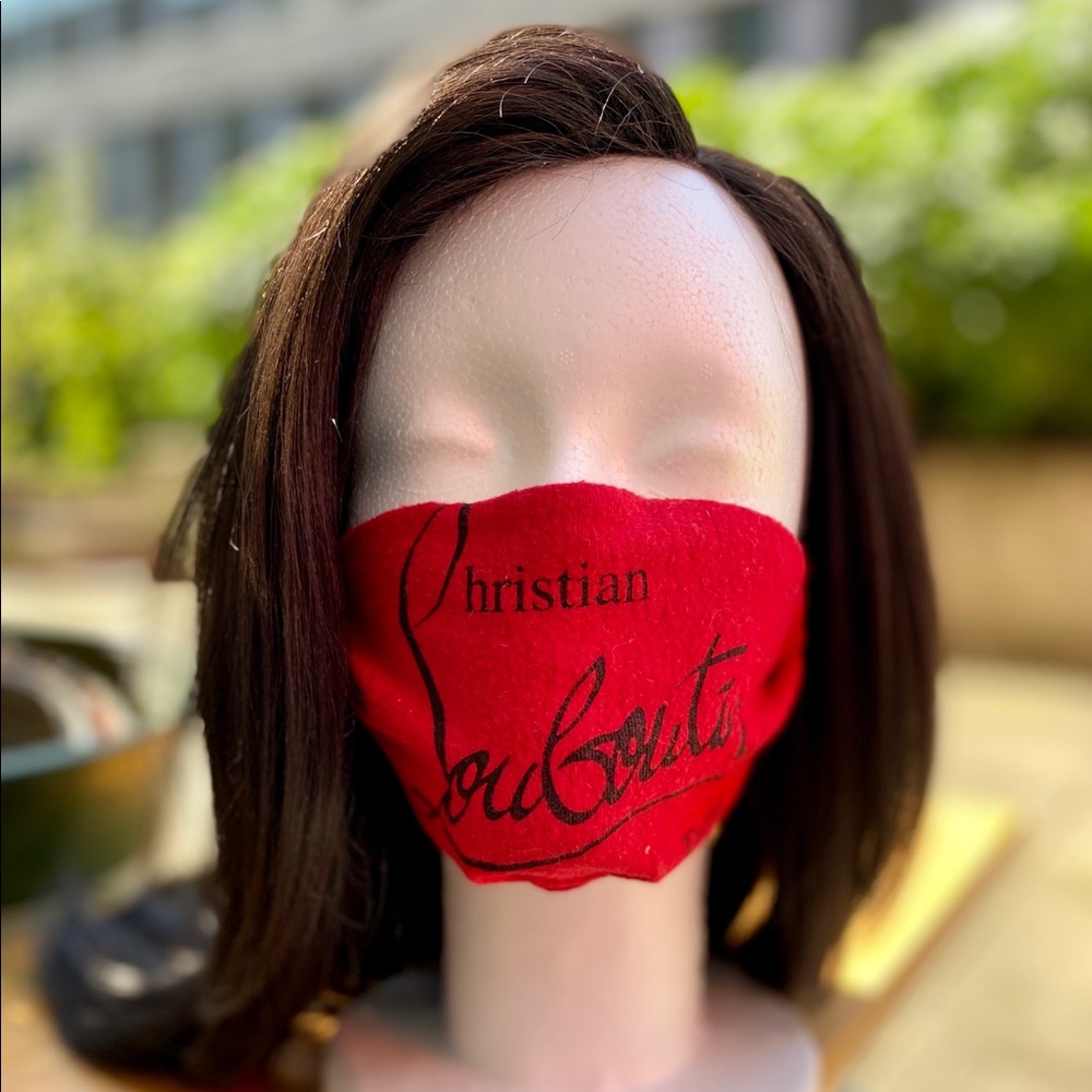 Authentic Christian Louboutin face mask